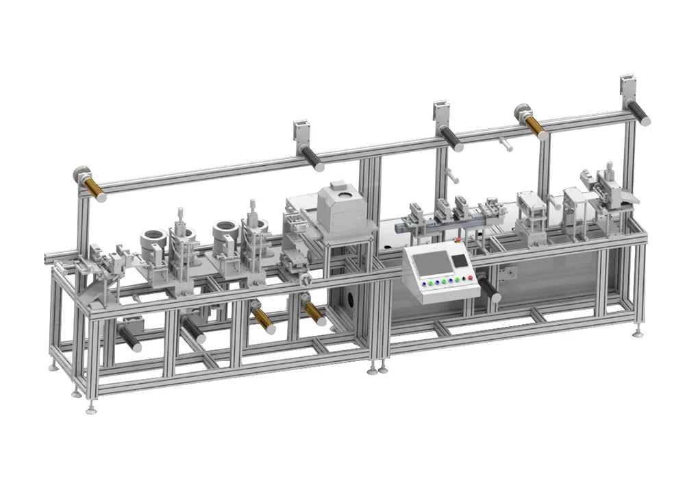 Produktionsmaschine für zweireihige EKG-Elektroden