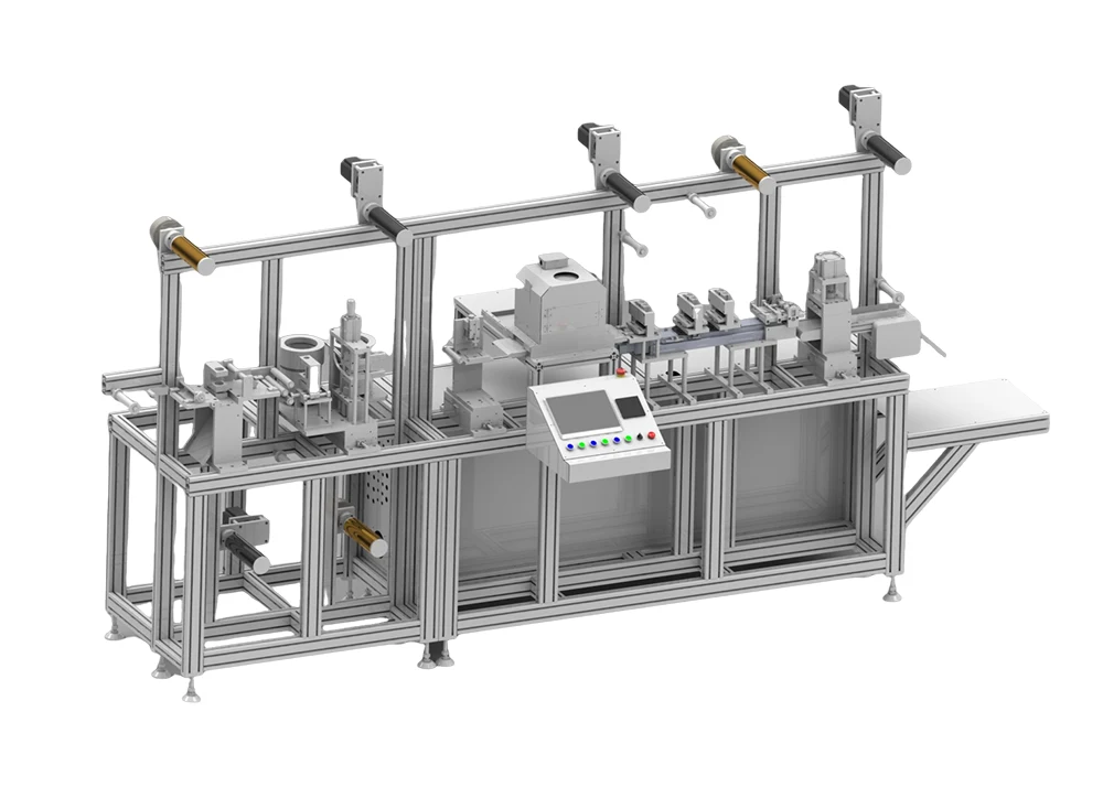 Halbautomatische Maschine zur Herstellung von Schnappelektrodenpads